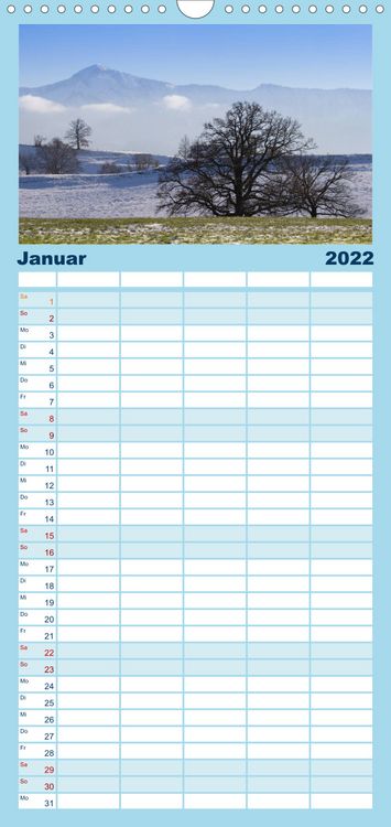 Produktbild: Familienplaner Boarisch g'schaut - Vom Haarsee bis zum Isarwinkel (Wandkalender 2022 , 21 cm x 45 cm, hoch)