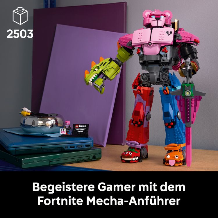 Produktbild: LEGO Fortnite 77078 Mecha-Anf&uuml;hrer, Bauset f&uuml;r Erwachsene mit Figur