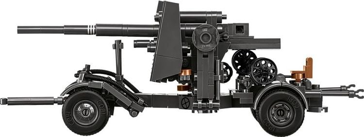 Produktbild: COBI Historical Collection 3140 - 8.8 cm Flak 18 with Carriage, WWII, Bausatz 1:35, 360/2 Klemmbausteine