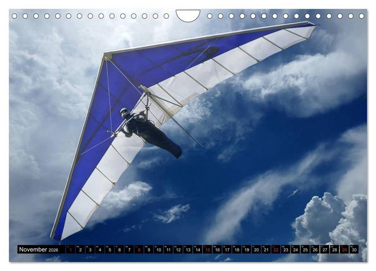 Produktbild: Drachenfliegen - Die Welt aus neuer Perspektive erleben (Wandkalender 2026 DIN A4 quer), CALVENDO Monatskalender