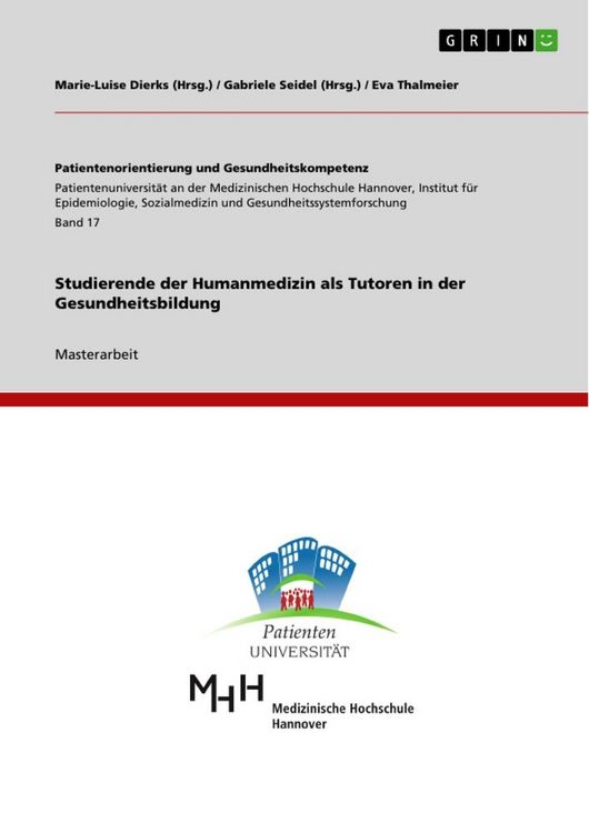 Produktbild: Studierende der Humanmedizin als Tutoren in der Gesundheitsbildung