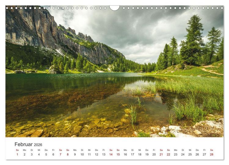 Produktbild: Alpensee - Wunder der Natur (Wandkalender 2026 DIN A3 quer), CALVENDO Monatskalender