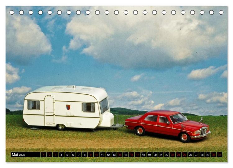 Produktbild: Miniaturwelten des Campings (Tischkalender 2026 DIN A5 quer), CALVENDO Monatskalender
