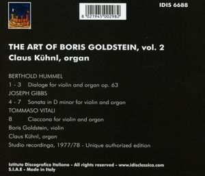 Produktbild: Goldstein, B: Kunst des Boris Goldstein,vol.2
