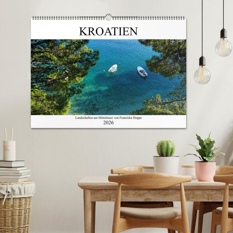 Produktbild: Kroatien - Landschaften am Mittelmeer (Wandkalender 2026 DIN A2 quer), CALVENDO Monatskalender