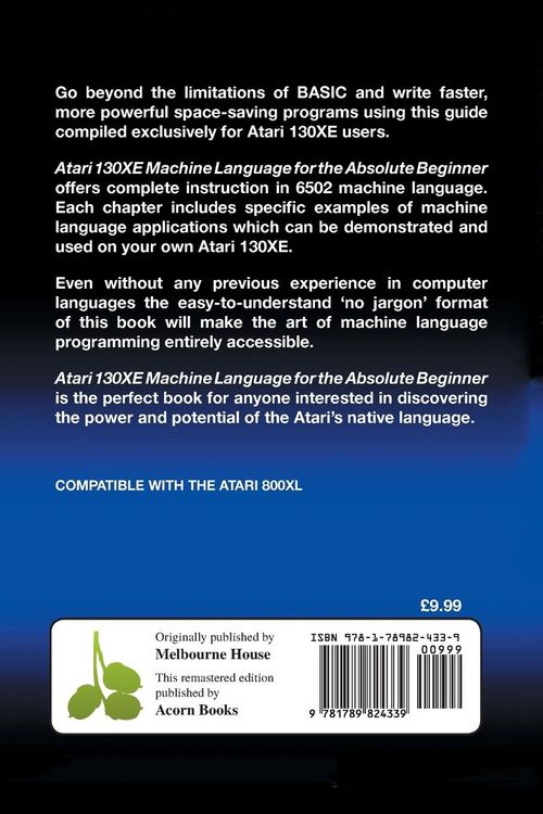 Produktbild: Atari 130XE Machine Language for the Absolute Beginner