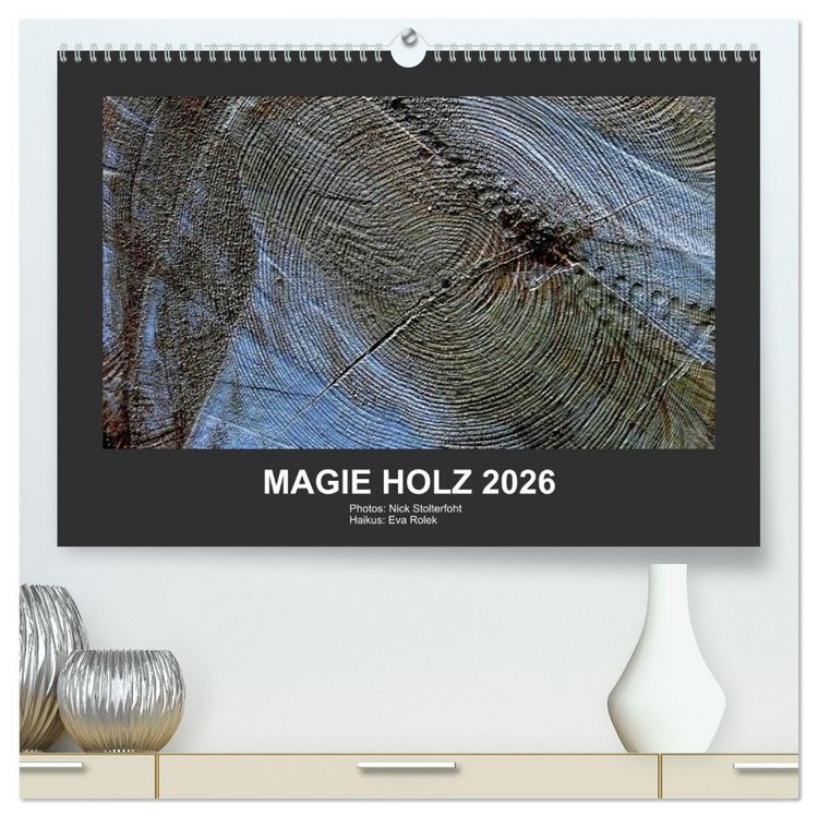 Produktbild: MAGIE HOLZ 2026 (hochwertiger Premium Wandkalender 2026 DIN A2 quer), Kunstdruck in Hochglanz