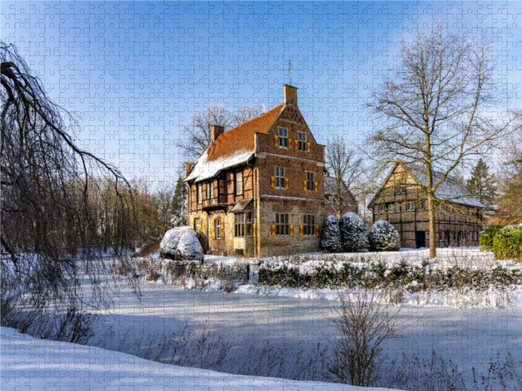 Produktbild: CALVENDO Puzzle Haus Bisping | 1000 Teile Lege-Gr&ouml;&szlig;e 64x48cm Foto-Puzzle f&uuml;r gl&uuml;ckliche Stunden