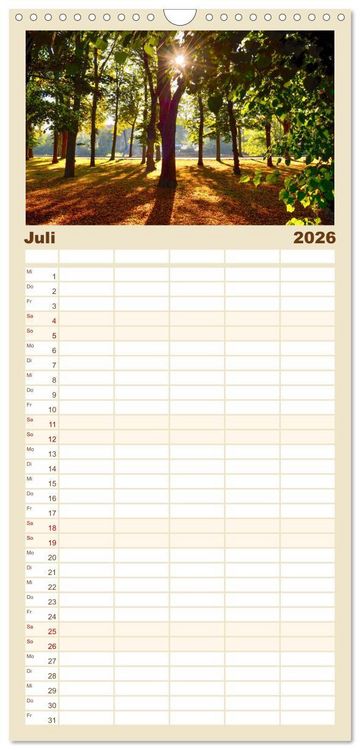 Produktbild: Familienplaner 2026 - Kassel begeistert mit 5 Spalten (Wandkalender, 21 x 45 cm) CALVENDO