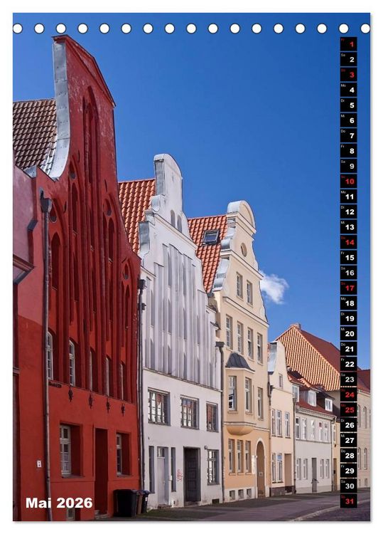 Produktbild: Zauberhaftes Wismar (Tischkalender 2026 DIN A5 hoch), CALVENDO Monatskalender