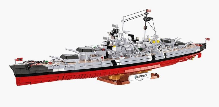 Produktbild: COBI Historical Collection 4860 - Battleship Bismarck, WWII, Bausatz 1:300, 3204 Klemmbausteine