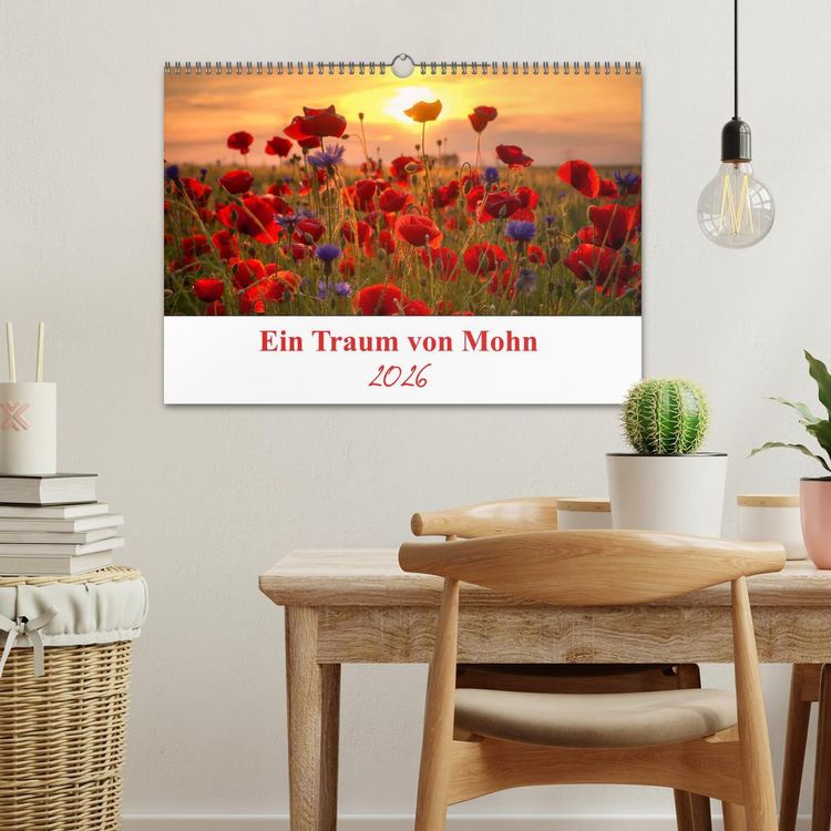 Produktbild: Ein Traum von Mohn (Wandkalender 2026 DIN A3 quer), CALVENDO Monatskalender