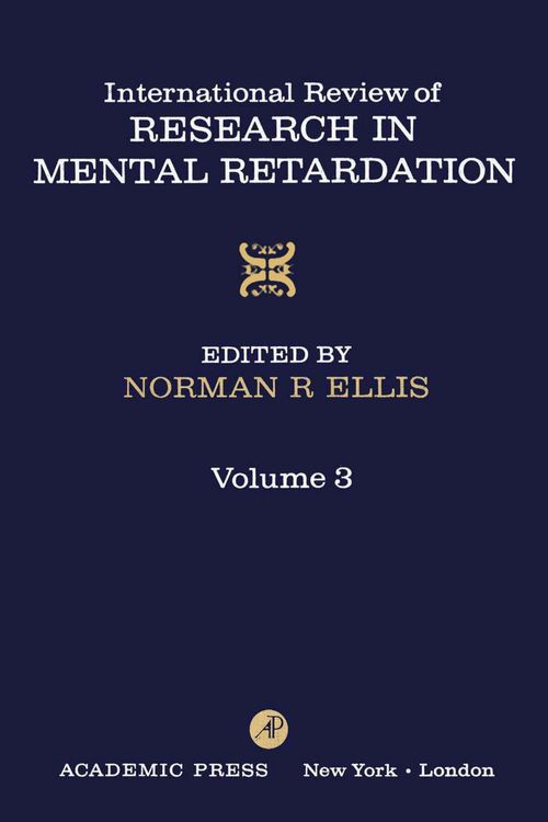 Produktbild: International Review of Research in Mental Retardation