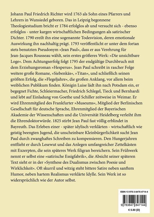Produktbild: Leben des vergn&uuml;gten Schulmeisterlein Maria Wutz in Auenthal (Gro&szlig;druck)