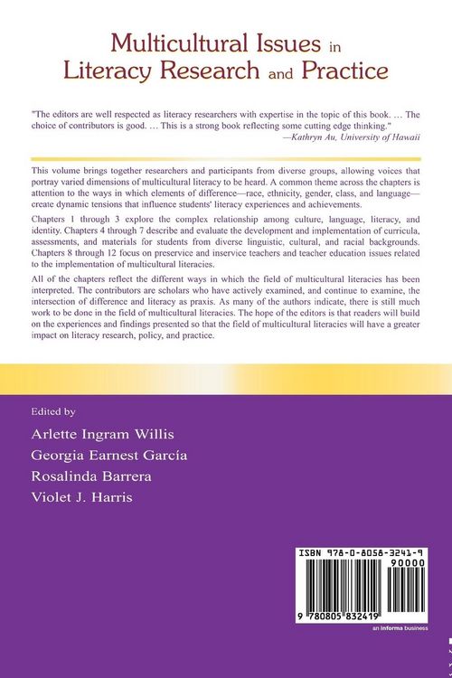 Produktbild: Multicultural Issues in Literacy Research and Practice