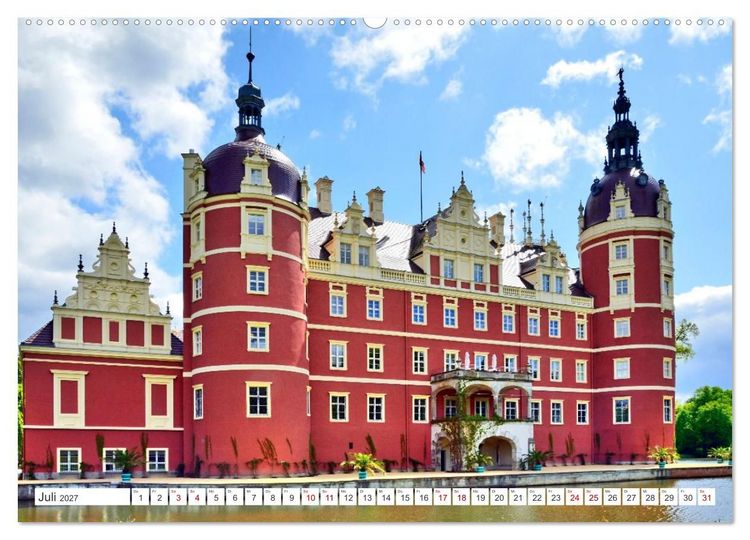 Produktbild: F&uuml;rst-P&uuml;ckler-Park und Schloss &ndash; Bad Muskau (Wandkalender 2027 DIN A2 quer), CALVENDO Monatskalender