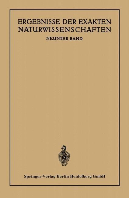 Produktbild: Ergebnisse der Exakten Naturwissenschaften