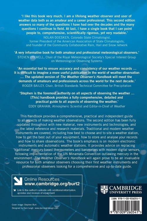 Produktbild: The Weather Observer's Handbook