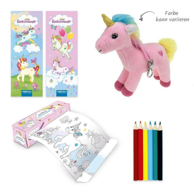 Produktbild: TR&Ouml;TSCH - Kinderkoffer mit Fenster und Glitzerfolie gef&uuml;llt Einhornwelt