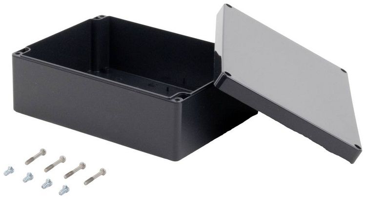 Produktbild: TRU Components KST 223 03223000.H Industrie-Geh&auml;use 200 x 150 x 75 ABS Schiefer-Grau 1St.