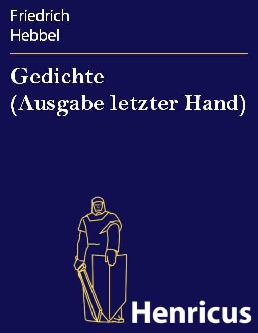 Produktbild: Gedichte (Ausgabe letzter Hand)
