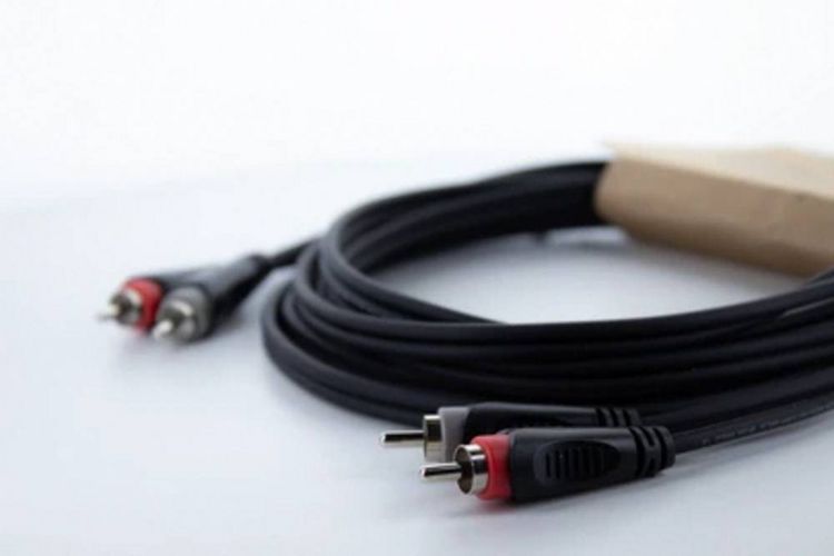 Produktbild: Cordial 14837 Klinke / Cinch Audio Anschlusskabel [2x Cinch-Stecker - 2x Cinch-Stecker] 3 m Schwarz PVC-Mantel, Zwillingsleitung