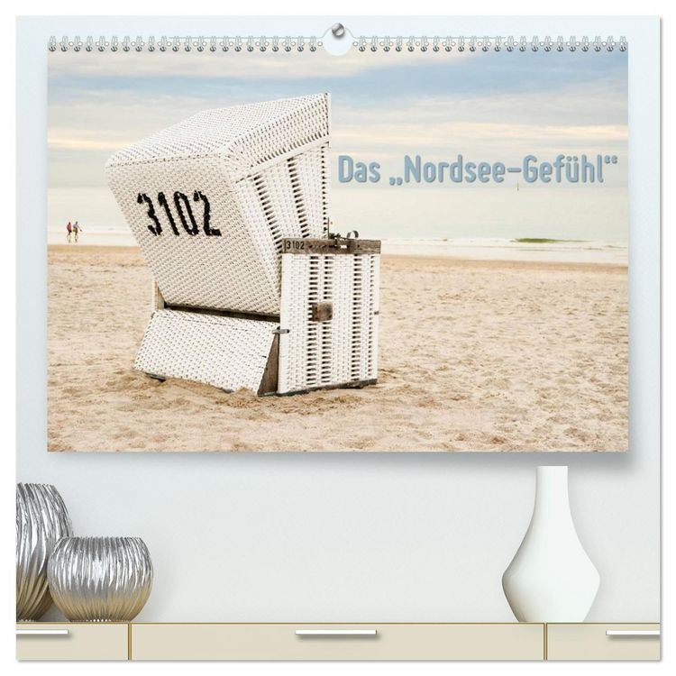 Produktbild: Das "Nordsee-Gef&uuml;hl" (hochwertiger Premium Wandkalender 2026 DIN A2 quer), Kunstdruck in Hochglanz