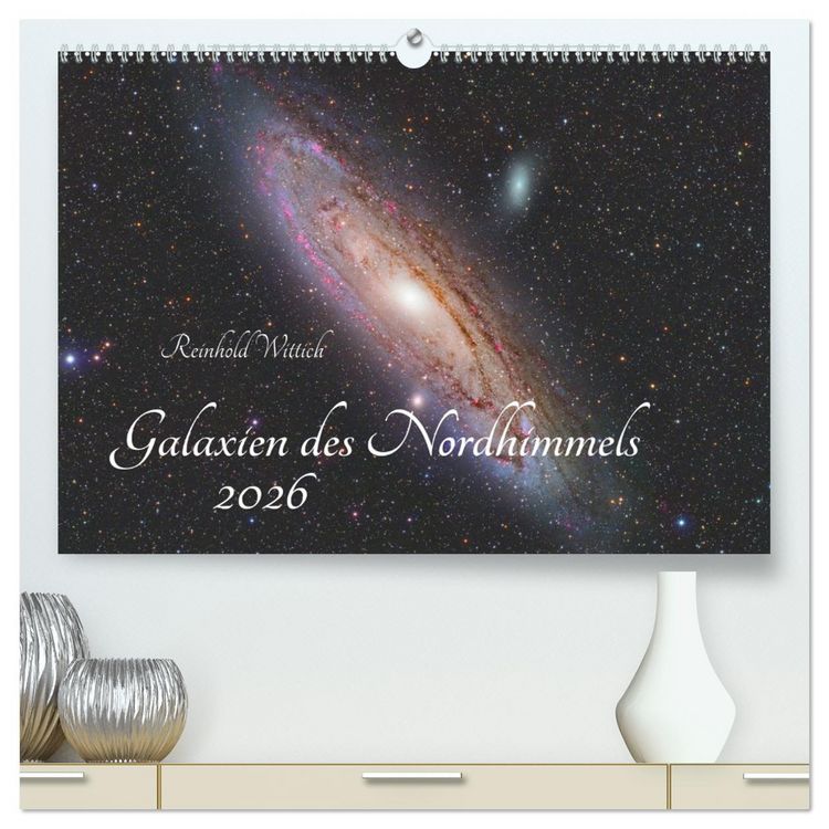 Produktbild: Galaxien des Nordhimmels (hochwertiger Premium Wandkalender 2026 DIN A2 quer), Kunstdruck in Hochglanz