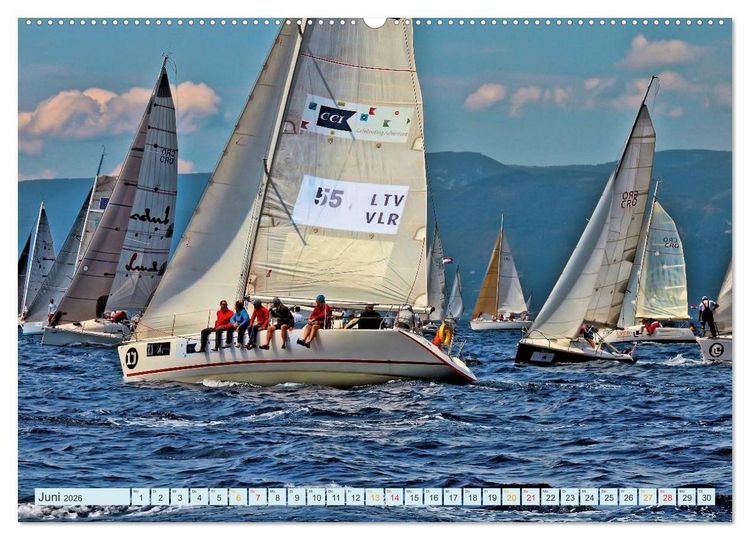 Produktbild: Segeln, Freiheit erleben (Wandkalender 2026 DIN A2 quer), CALVENDO Monatskalender