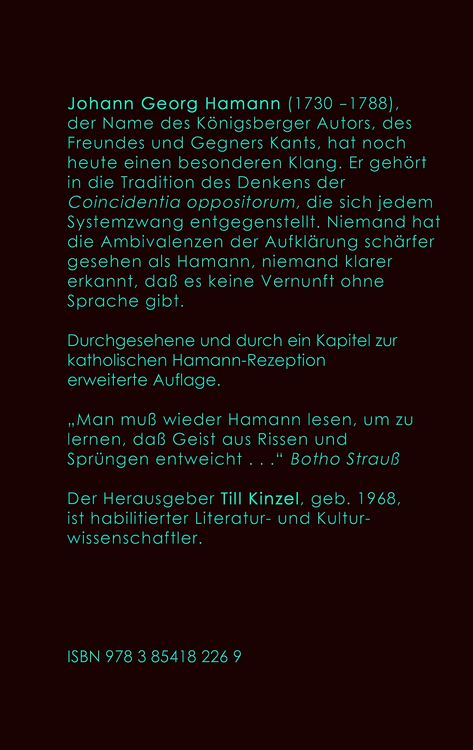 Produktbild: Johann Georg Hamann
