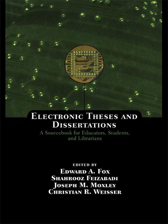 Produktbild: Electronic Theses and Dissertations