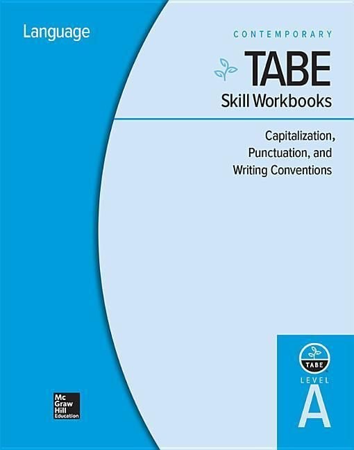 Produktbild: Tabe Skill Workbooks Level A: Capitalization, Punctuation, and Writing Conventions - 10 Pack