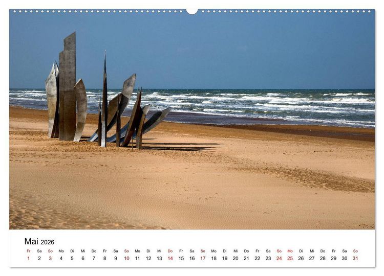 Produktbild: Normandie - Land am Meer (Wandkalender 2026 DIN A2 quer), CALVENDO Monatskalender
