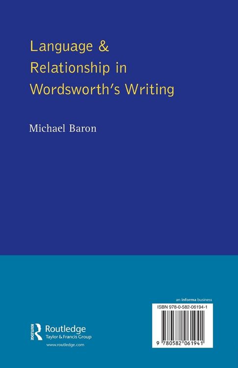 Produktbild: Language and Relationship in Wordsworth's Writing