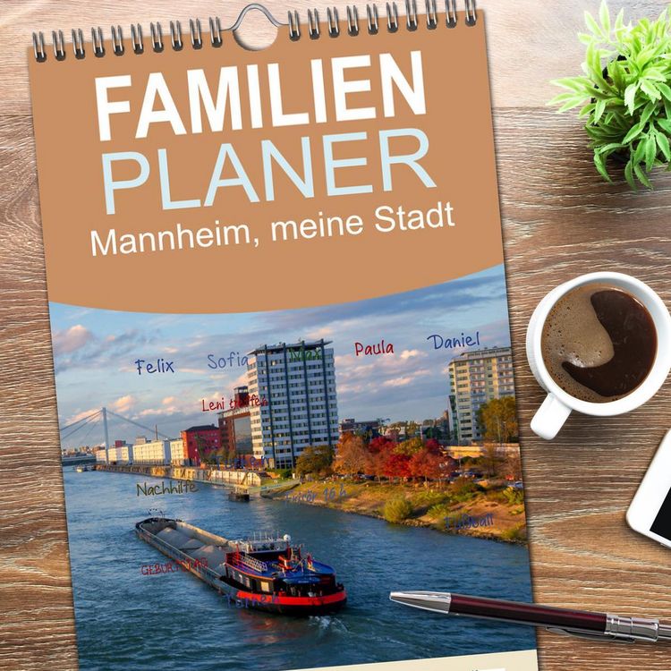 Produktbild: Familienplaner 2026 - Mannheim, meine Stadt mit 5 Spalten (Wandkalender, 21 x 45 cm) CALVENDO
