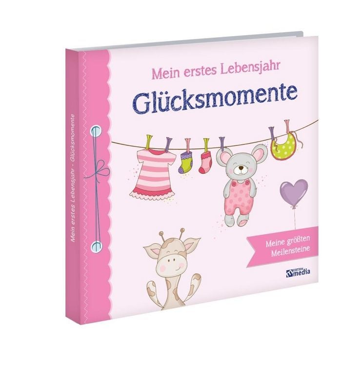 Produktbild: Babyalbum: Mein erstes Lebensjahr - Gl&uuml;cksmomente. Rosa