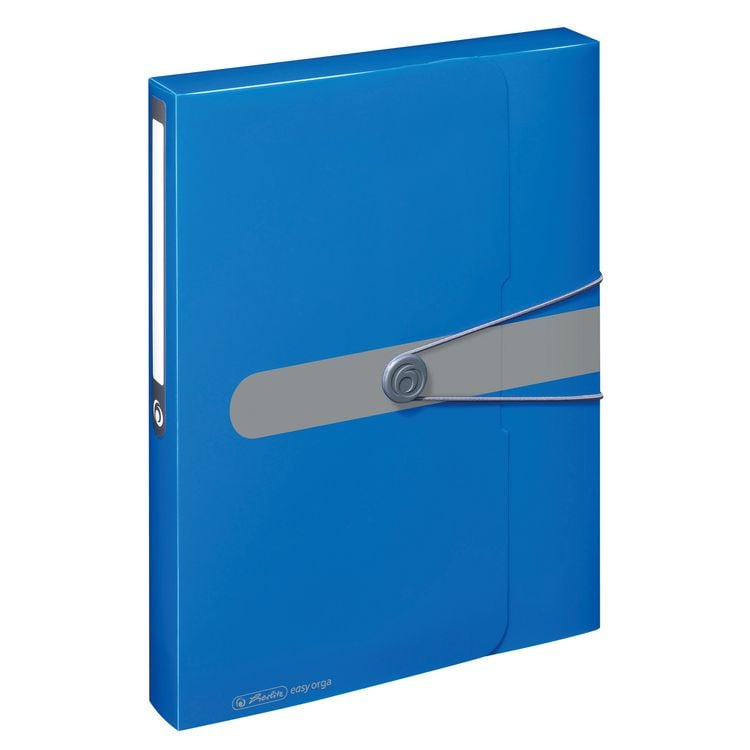 Produktbild: Herlitz Sammelbox A4 PP, Opak Blau, R&uuml;ckenbreite 4cm