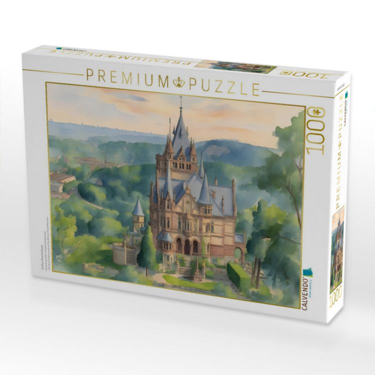 Produktbild: CALVENDO Puzzle Schloss Drachenburg | 1000 Teile Lege-Gr&ouml;&szlig;e 64x48cm Foto-Puzzle f&uuml;r gl&uuml;ckliche Stunden