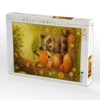 Produktbild: CALVENDO Puzzle Waldtr&auml;ume zu zweit | 1000 Teile Lege-Gr&ouml;&szlig;e 64x48cm Foto-Puzzle f&uuml;r gl&uuml;ckliche Stunden