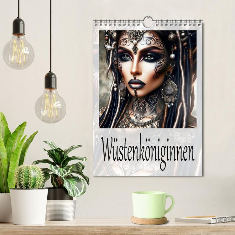 Produktbild: W&uuml;stenk&ouml;niginnen (Wandkalender 2026 DIN A4 hoch), CALVENDO Monatskalender