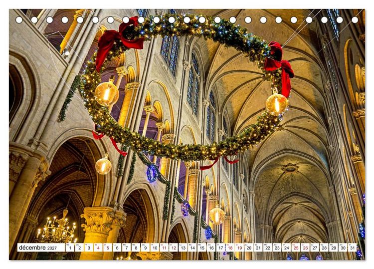Produktbild: Les cath&eacute;drales fran&ccedil;aises &ndash; Des chefs-d'&oelig;uvre de l&rsquo;architecture gothique (Calendrier de bureau 2027 DIN A5 vertical), CALVENDO calendrier mensuel
