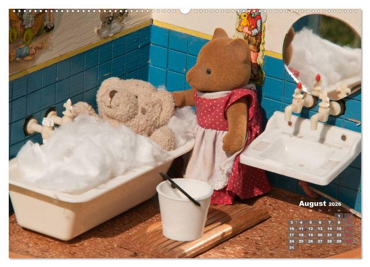 Produktbild: Geliebte B&auml;ren - Teddys (hochwertiger Premium Wandkalender 2026 DIN A2 quer), Kunstdruck in Hochglanz