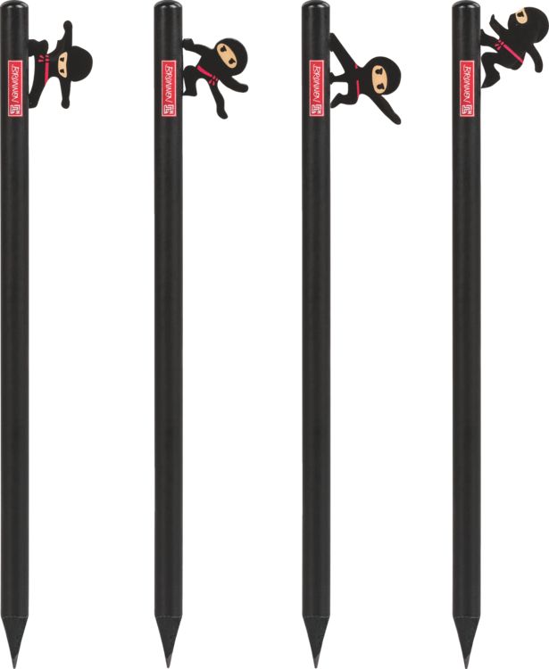 Produktbild: Brunnen Bleistift Ninja Power &brvbar; HB, rund, schwarz