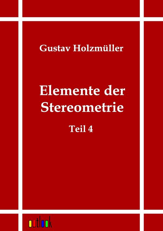 Produktbild: Elemente der Stereometrie