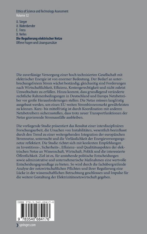 Produktbild: Die Regulierung elektrischer Netze