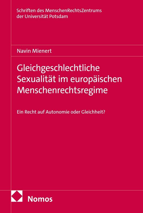 Produktbild: Gleichgeschlechtliche Sexualit&auml;t im europ&auml;ischen Menschenrechtsregime