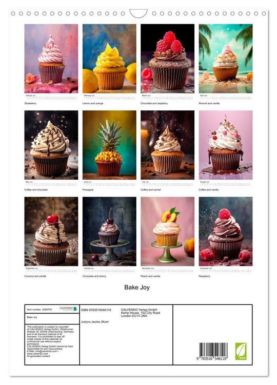Produktbild: Bake Joy (Wall Calendar 2026 DIN A3 portrait), CALVENDO 12 Month Wall Calendar