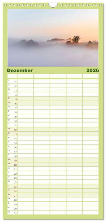 Produktbild: Familienplaner 2026 - Naturparadies Pf&auml;lzerwald mit 5 Spalten (Wandkalender, 21 x 45 cm) CALVENDO