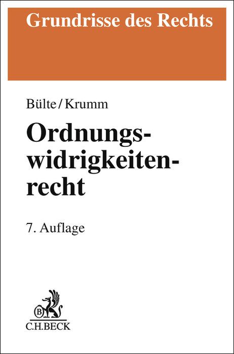 Produktbild: Ordnungswidrigkeitenrecht