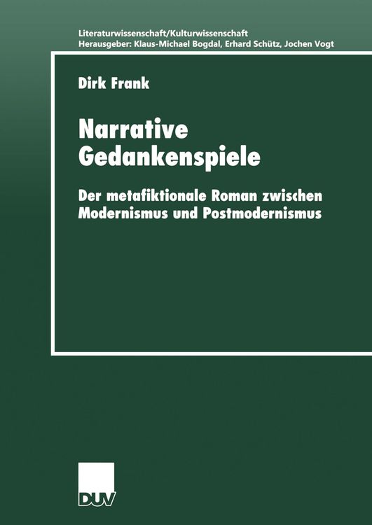 Bild vom Artikel Narrative Gedankenspiele vom Autor Dirk Frank
